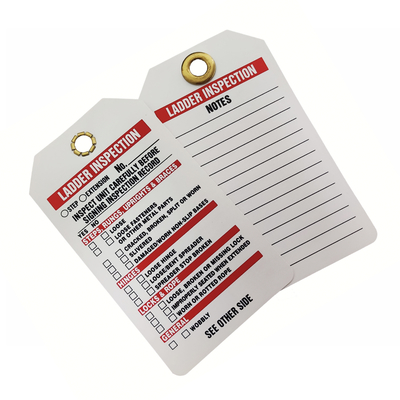 Danger Safety Tag Plastic Tag Polyester Rectangle Waterproof Plastic Warning Tag