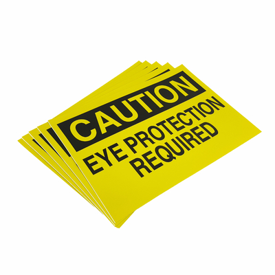 Customizable  Plastic Pasteable Warning Sign For Industrial