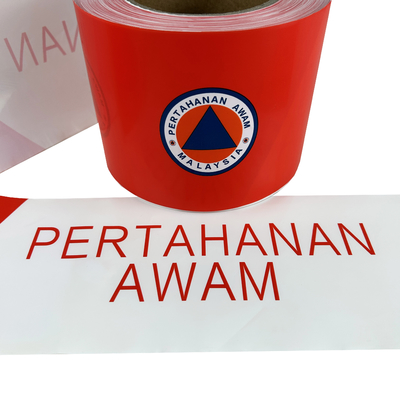 Customizable Waterproof Plastic Barrier Tape  For Safety Constructions
