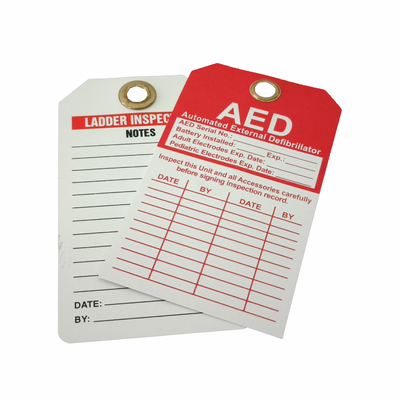 Customizable Durable Waterproof  Plastic Safety Tag Warning Tag