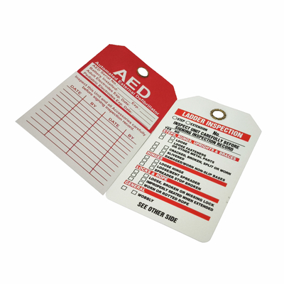 Customizable Durable Waterproof  Plastic Safety Tag Warning Tag