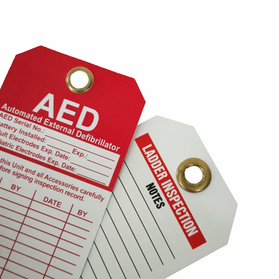 Customizable Durable Waterproof  Plastic Safety Tag Warning Tag