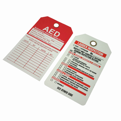 Customizable Durable Waterproof  Plastic Safety Tag Warning Tag