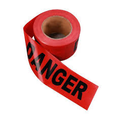 PE Barrier Tape Non-adhesive Roll Waterproof  Plastic Barrier Tape for Hazardous Areas