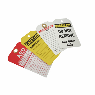 Customized High Quality Plastic Safety Tags with Logo and Design