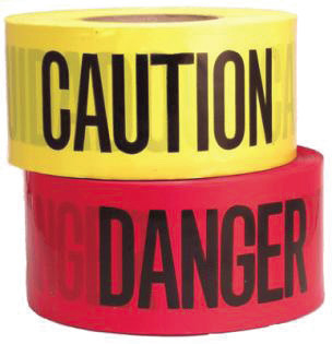 Custom Printed Caution Barricade Safety PE Roll Non Adhesive Warning Tape