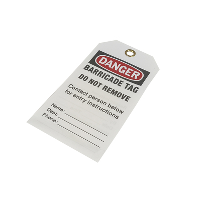 Waterproof And Durable Plastic Safety Tags For Industrial