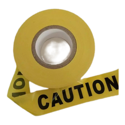 Plastic Barrier Tape PE Yellow Material Polyethylene Non Adhesive Warning Tape for Hazardous Areas Packing Tape