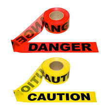 Plastic Barrier Tape PE Yellow Material Polyethylene Non Adhesive Warning Tape for Hazardous Areas Packing Tape