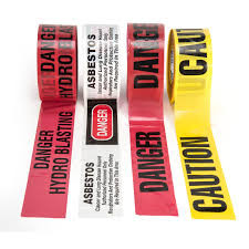 Plastic Barrier Tape PE Yellow Material Polyethylene Non Adhesive Warning Tape for Hazardous Areas Packing Tape
