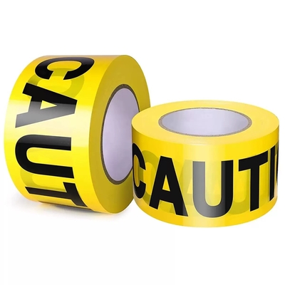 Plastic Barrier Tape PE Yellow Material Polyethylene Non Adhesive Warning Tape for Hazardous Areas Packing Tape