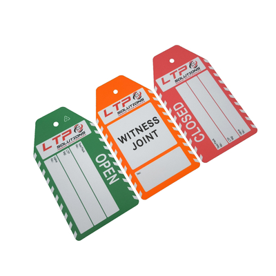 Customized Plastic Hang  Safety Tags for Industrial Applications
