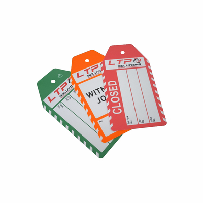 Customized Plastic Hang  Safety Tags for Industrial Applications
