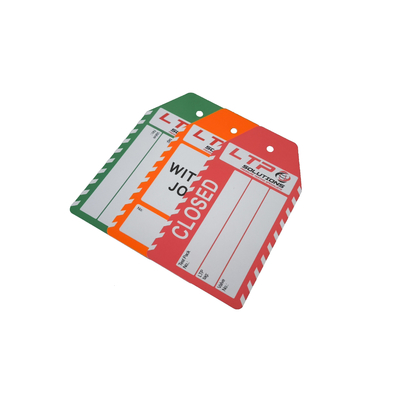 Customized Plastic Hang  Safety Tags for Industrial Applications