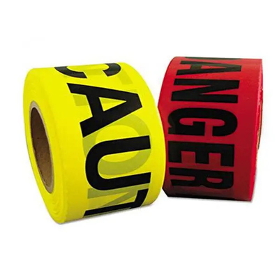 Factory Customized Barrier Tape PE Red Yellow Rolls Danger Caution Warning Tape