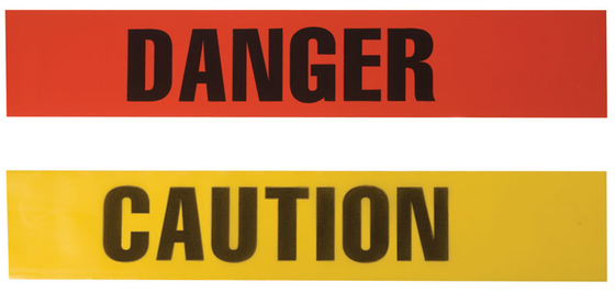 Factory Customized Barrier Tape PE Red Yellow Rolls Danger Caution Warning Tape