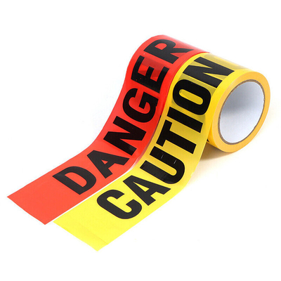 Factory Customized Barrier Tape PE Red Yellow Rolls Danger Caution Warning Tape