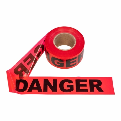 Factory Customized Barrier Tape PE Red Yellow Rolls Danger Caution Warning Tape