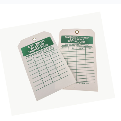 Customizable Plastic Safety Tag for Workplace Hazard Identification