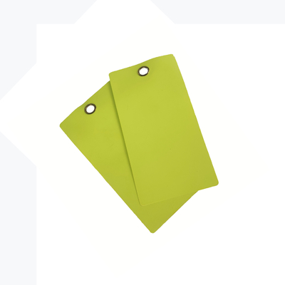 Custom Plastic Tag PVC Waterproof Lockout Tag Mounting Hole Size 1cm