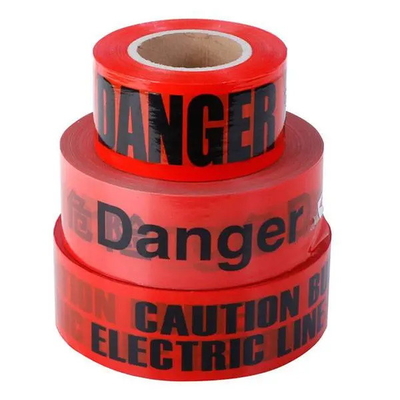Custom Printing Logo Barricade Tape Single Side PE Warning Tape