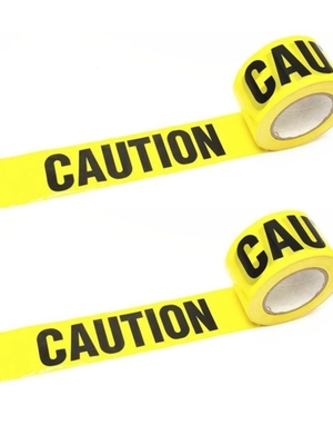 Custom Printing Logo Barricade Tape Single Side PE Warning Tape