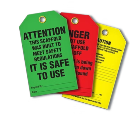 Custom PVC Warning Tag Plastic Waterproof Safety Warning Tag