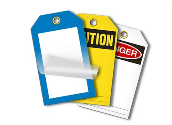 Custom PVC Warning Tag Plastic Waterproof Safety Warning Tag