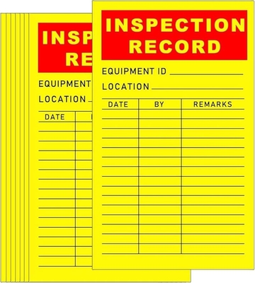 Custom Design Printable PVC Durable Waterproof Inspection Tag