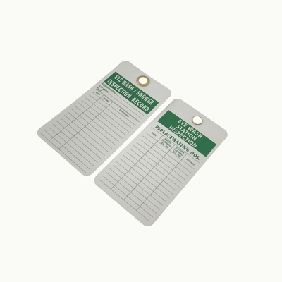 Plastic Safety Tag For Work Place with Customized Mounting Hole Size 3/8inch