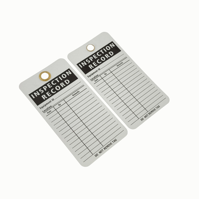 Plastic Safety Tag For Work Place with Customized Mounting Hole Size 3/8inch