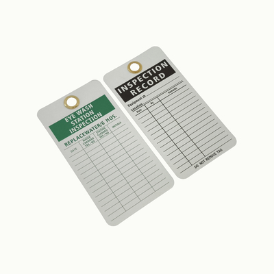 Plastic Safety Tag For Work Place with Customized Mounting Hole Size 3/8inch