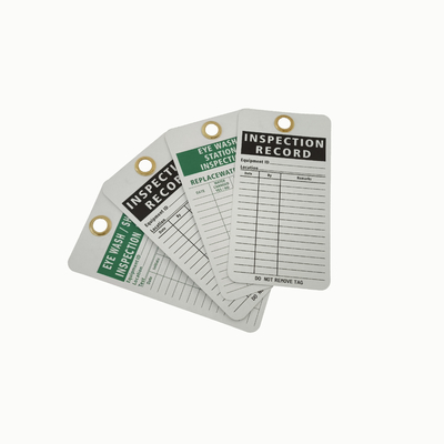 Plastic Safety Tag For Work Place with Customized Mounting Hole Size 3/8inch