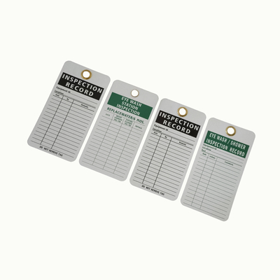 Plastic Safety Tag For Work Place with Customized Mounting Hole Size 3/8inch