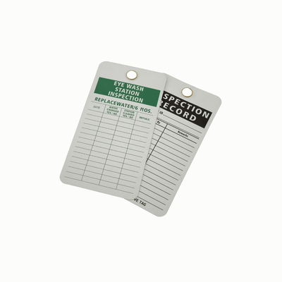 Plastic Safety Tag For Work Place with Customized Mounting Hole Size 3/8inch