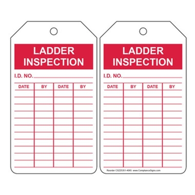 Custom Safety Inspection Tag Label Polyester Waterproof Double Side Printing Plastic Tag