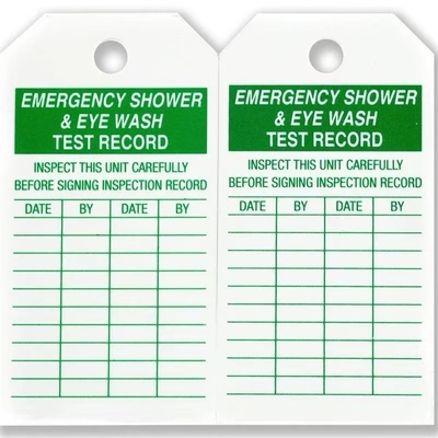 Custom Safety Inspection Tag Label Polyester Waterproof Double Side Printing Plastic Tag