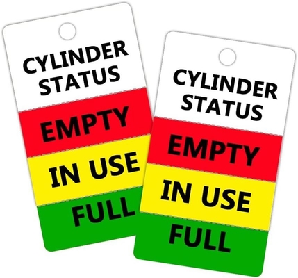 Plastic Tag Waterproof Durable Glossy Safety Tag Printed Logo Cylinder Tag