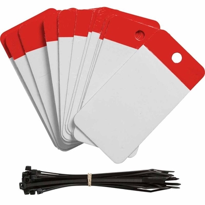 Custom Self Laminated Blank Tag Vinyl Corlorful Plastic Tag