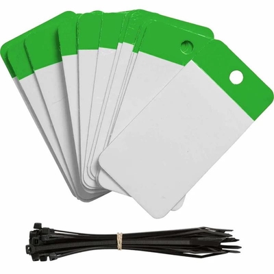 Custom Self Laminated Blank Tag Vinyl Corlorful Plastic Tag