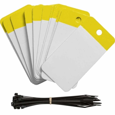 Custom Self Laminated Blank Tag Vinyl Corlorful Plastic Tag