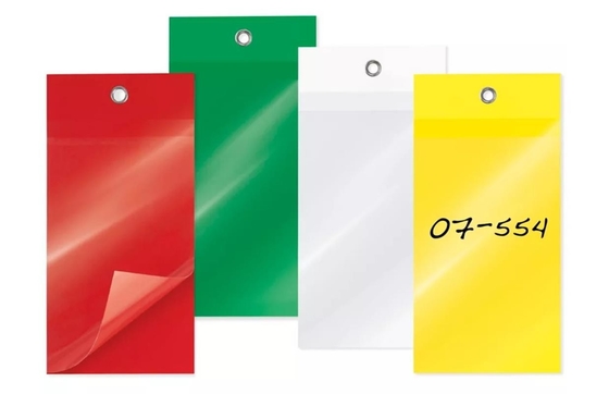 Custom Self Laminated Blank Tag Vinyl Corlorful Plastic Tag