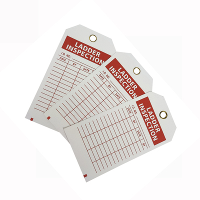 Inspection Tag Vinyl Waterproof Durable Plastic Safety Tag
