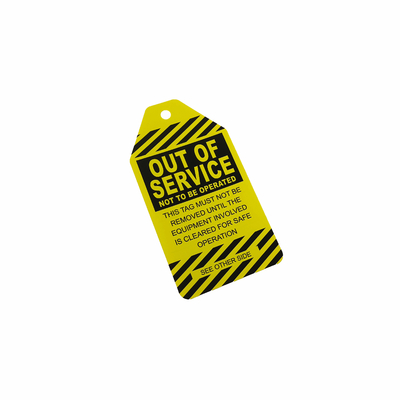 Customized Both Size and Language PVC Plastic Label Safety Lock-out Tagout ' Tags