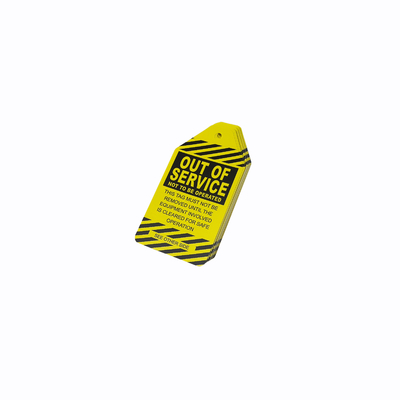 Customized Both Size and Language PVC Plastic Label Safety Lock-out Tagout ' Tags