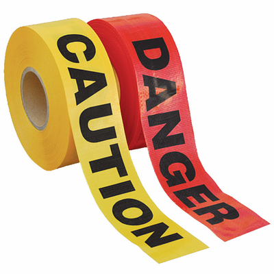 Plastic Barrier Tape  Custom Printed Logo Yellow Caution Tape PE Waterproof Non-Adhesive Tape  for Warning