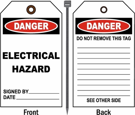 Out of Service Tag Polyester Waterproof Plastic Tag Customized Thickness
