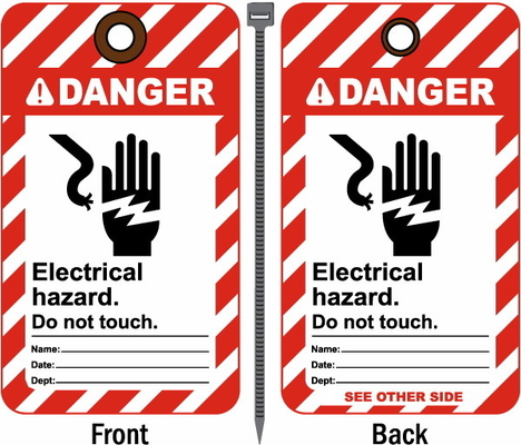 Out of Service Tag Polyester Waterproof Plastic Tag Customized Thickness