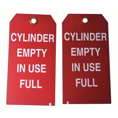 Cylinder Tag Polyester Waterproof Safety Tag With Cable Tie Fastener