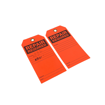 Plastic Tag Polyester Durable Double Sided Printing Warning Tag